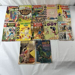 1960s Dell mixed comic book lot Of 12 Gold Key Harvey DC Marvel Mulligan Stew